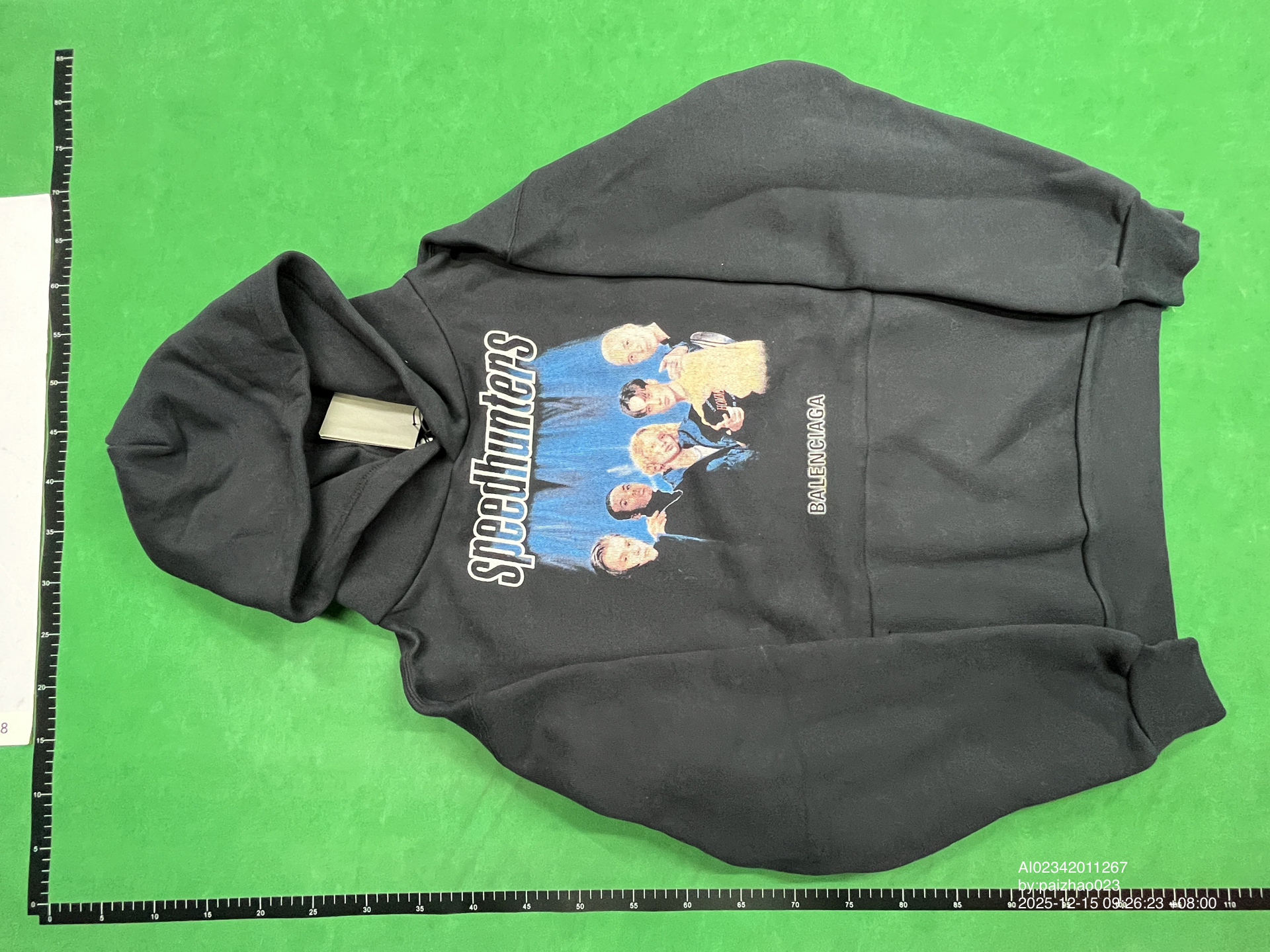 QC Photo - Balenciaga Speedhunters Black Hoodie
