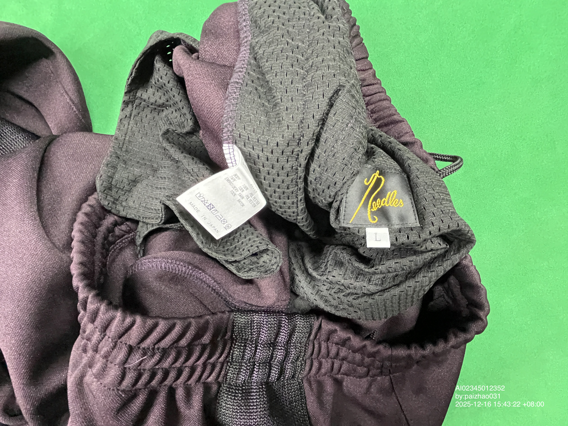 QC Photo - Butterfly embroidered wide-leg pants 1312