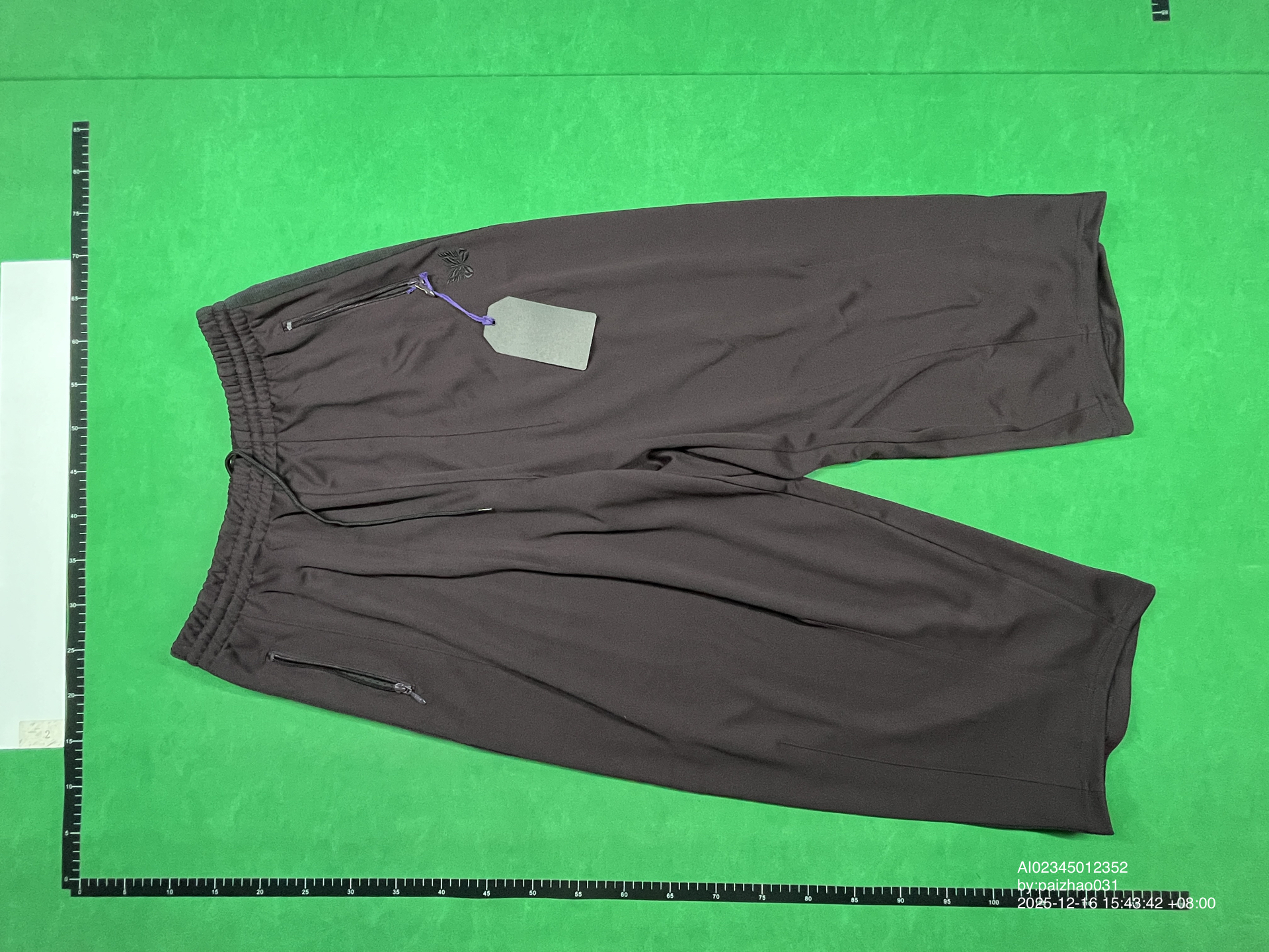 QC Photo - Butterfly embroidered wide-leg pants 1312