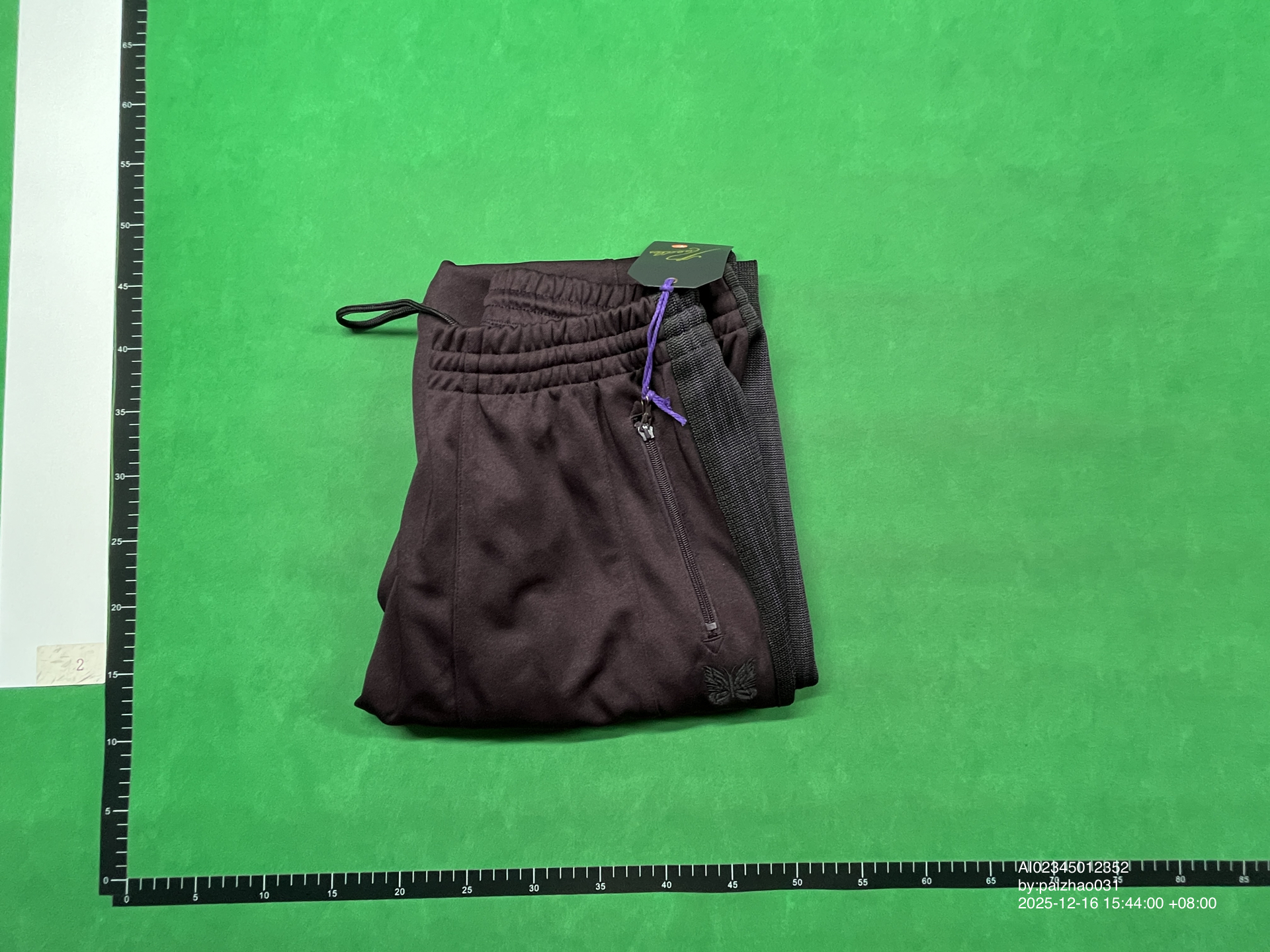 QC Photo - Butterfly embroidered wide-leg pants 1312