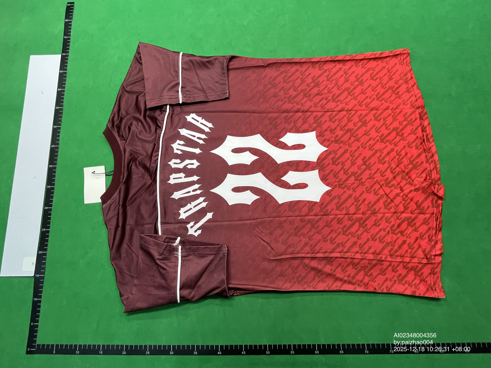 QC Photo - Trapstar Football Jerseys