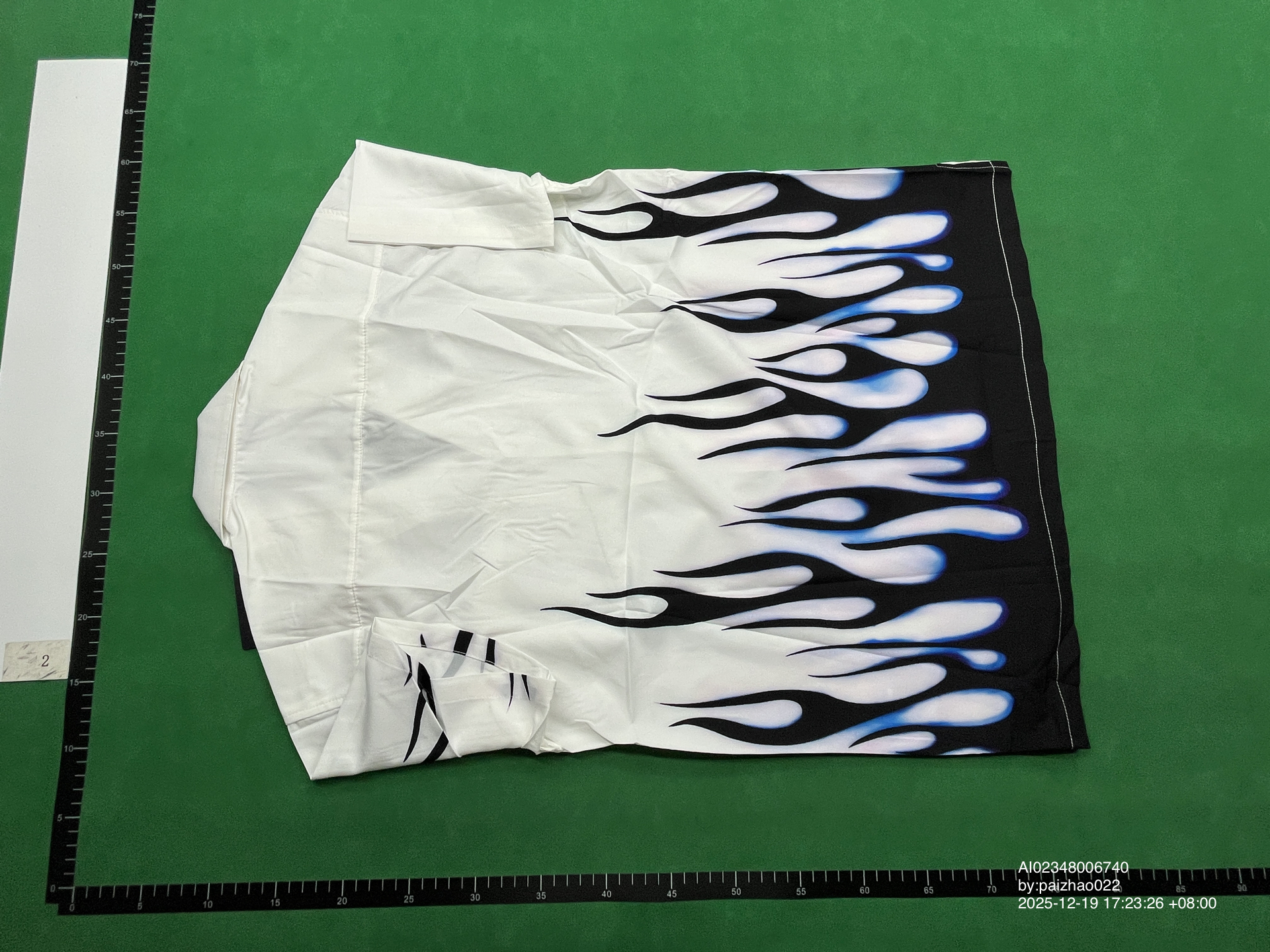 QC Photo - Prada Blue Flame Short Sleeved Shirt