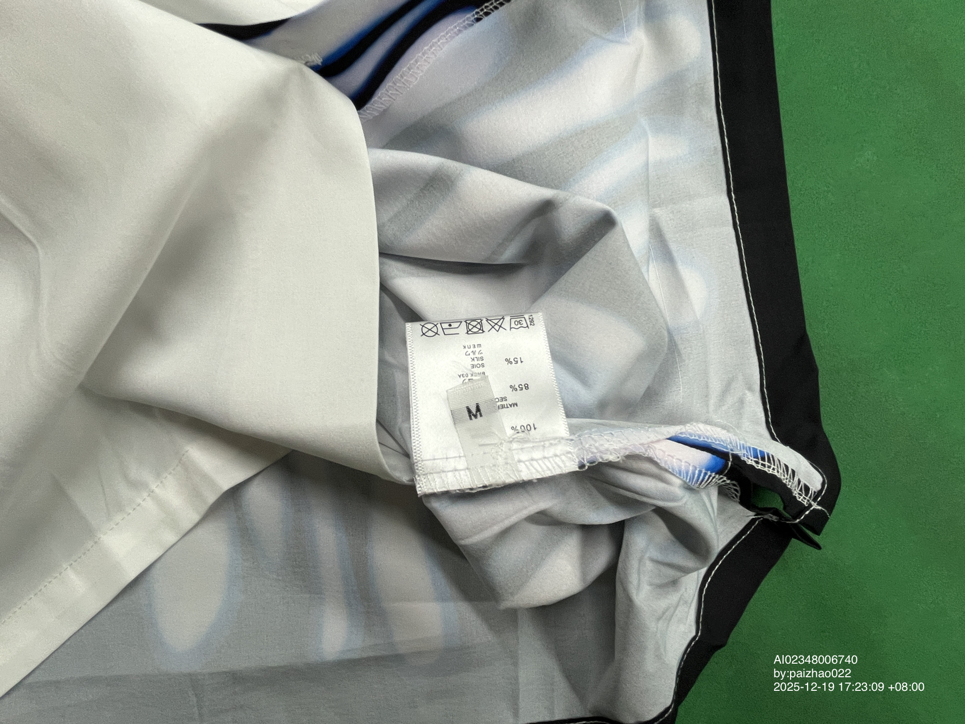 QC Photo - Prada Blue Flame Short Sleeved Shirt