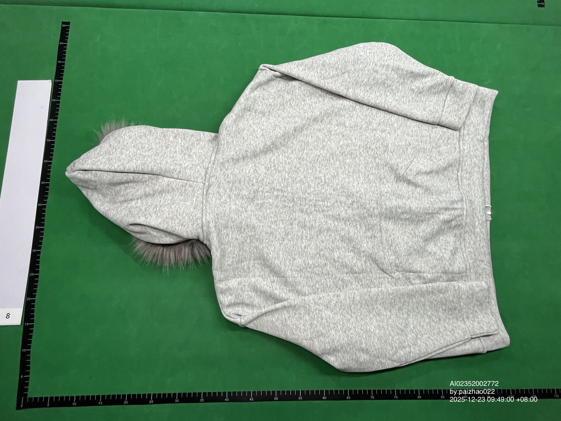QC Photo - RVNTENG Faux Fur Zip-Up Hoodie Black