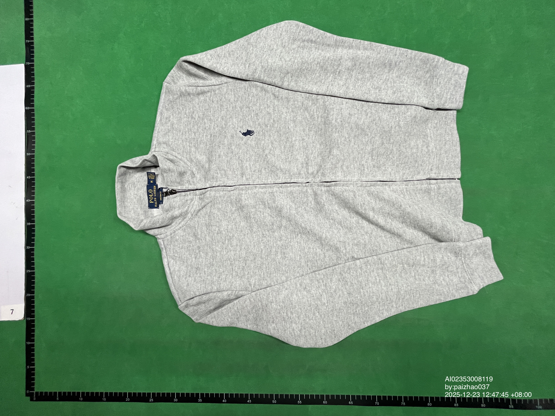 QC Photo - Long-sleeved coat with a zipper stand-up collar 4963