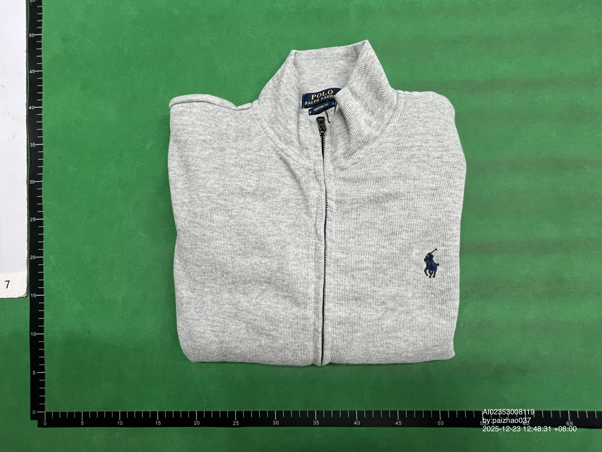 QC Photo - Long-sleeved coat with a zipper stand-up collar 4963