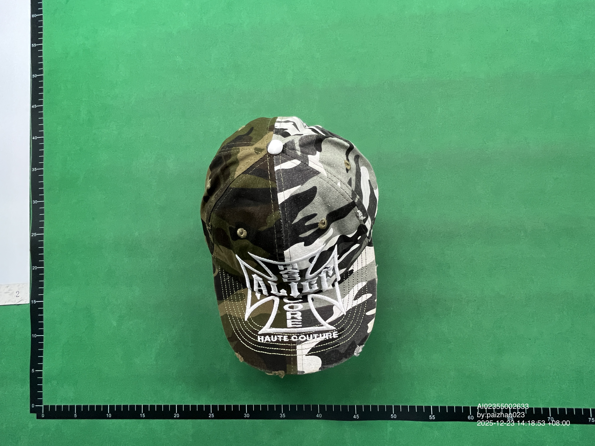 QC Photo - Alice Camo Rivet Cap