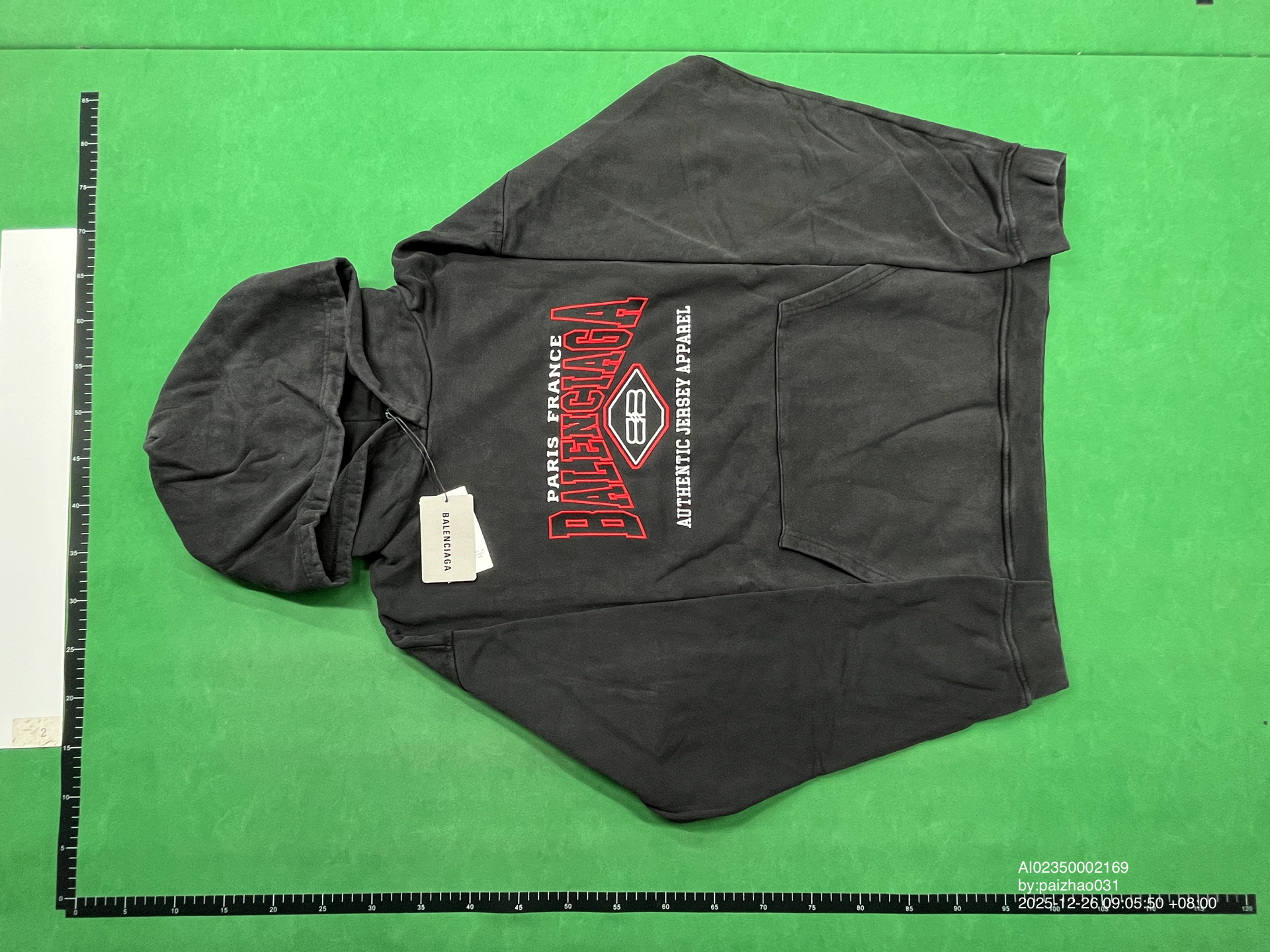 QC Photo - Balenciaga Authentic Jersey Apparel Hoodie