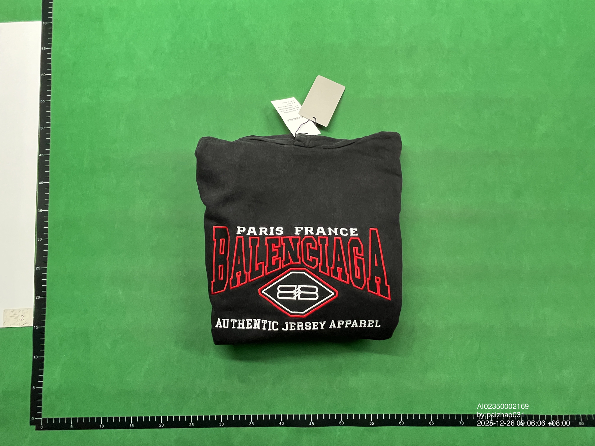 QC Photo - Balenciaga Authentic Jersey Apparel Hoodie