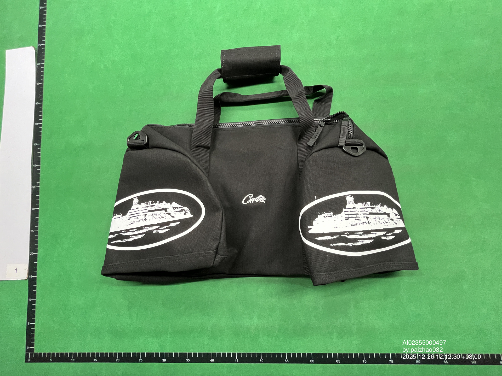 QC Photo - Corteiz Alcatraz Duffle Bag Black