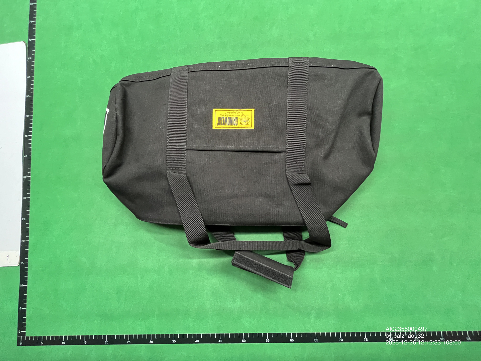 QC Photo - Corteiz Alcatraz Duffle Bag Black