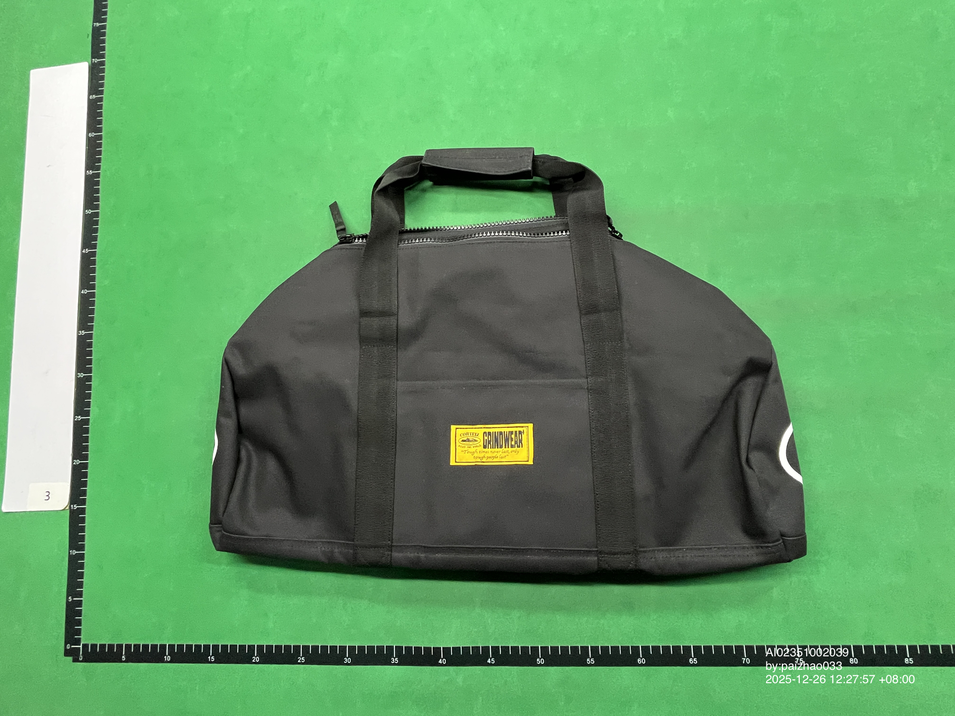 QC Photo - Corteiz Alcatraz Duffle Bag Black