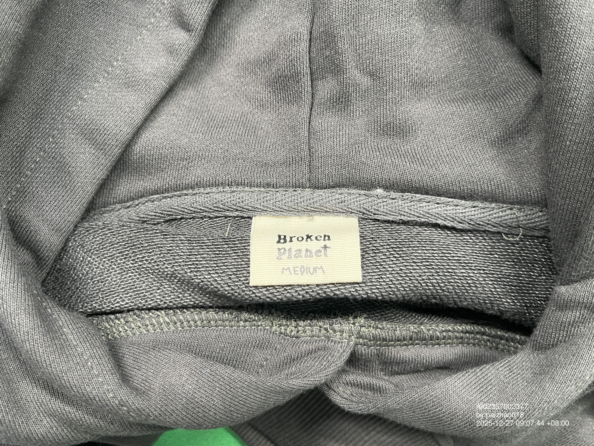 QC Photo - Broken Planet Market Out of the Shadows Hoodie Soot Black