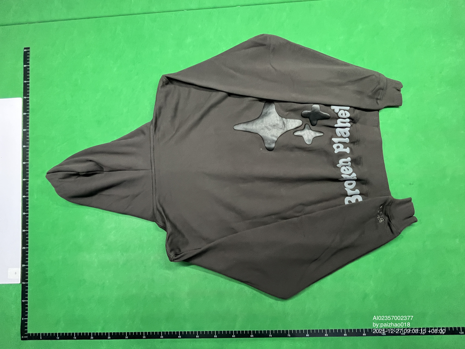 QC Photo - Broken Planet Market Out of the Shadows Hoodie Soot Black