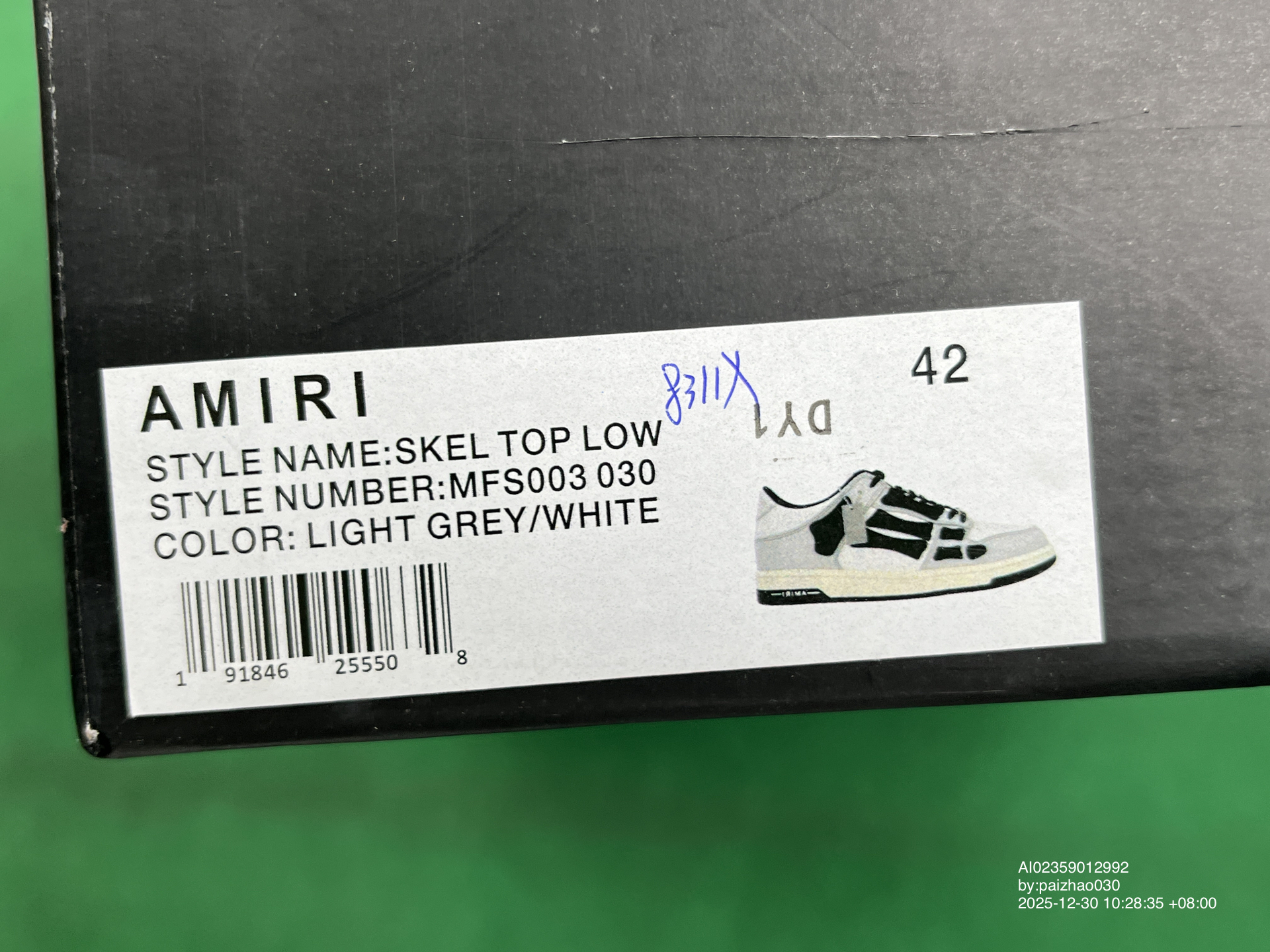 QC Photo - Amiri Skel Top Low (9 Colorways)