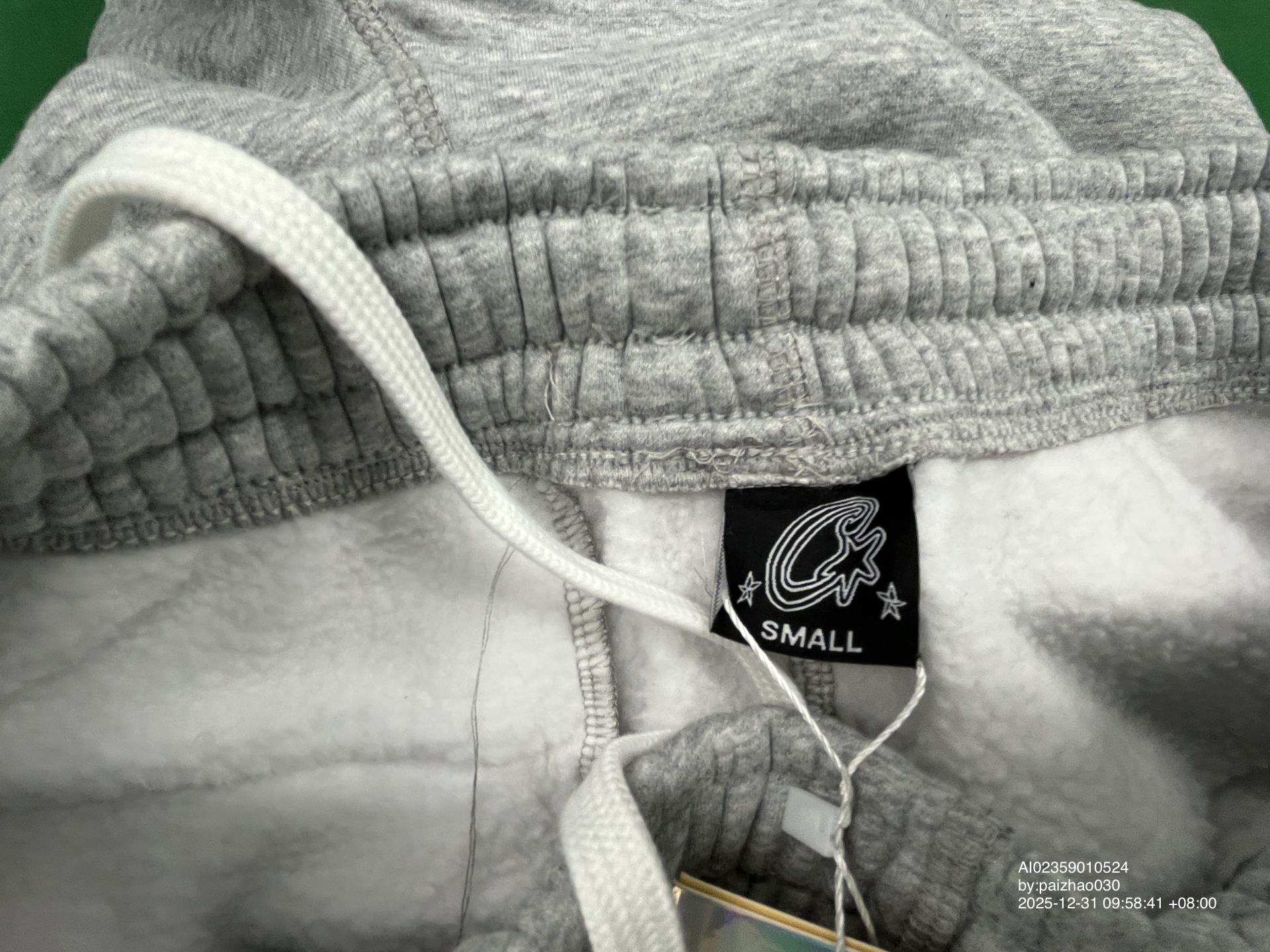 QC Photo - Grey zipper sweatshirt