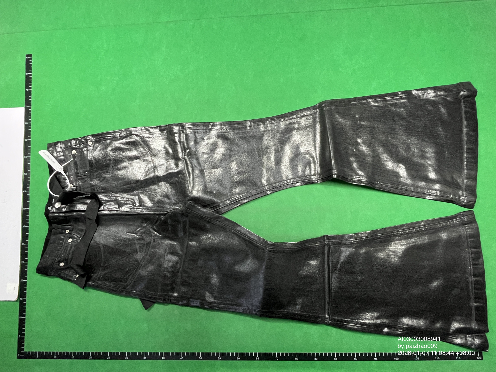 QC Photo - Rick Owens Waxed Flared Jeans