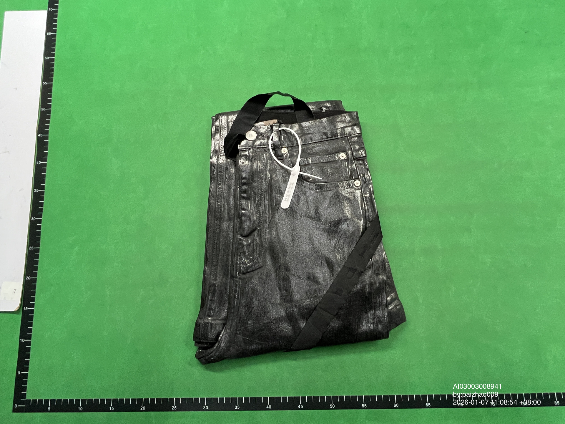 QC Photo - Rick Owens Waxed Flared Jeans