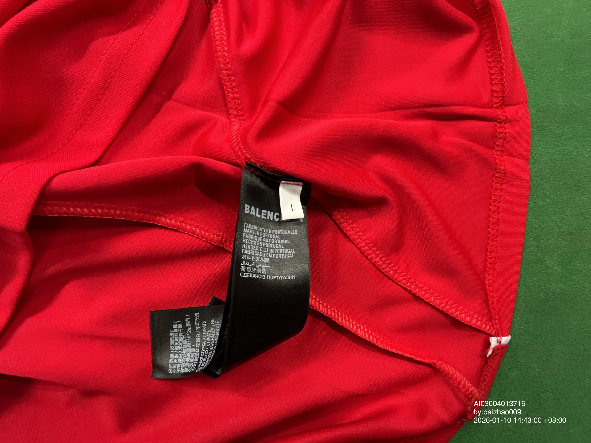 QC Photo - Balenciaga Football Jersey Red