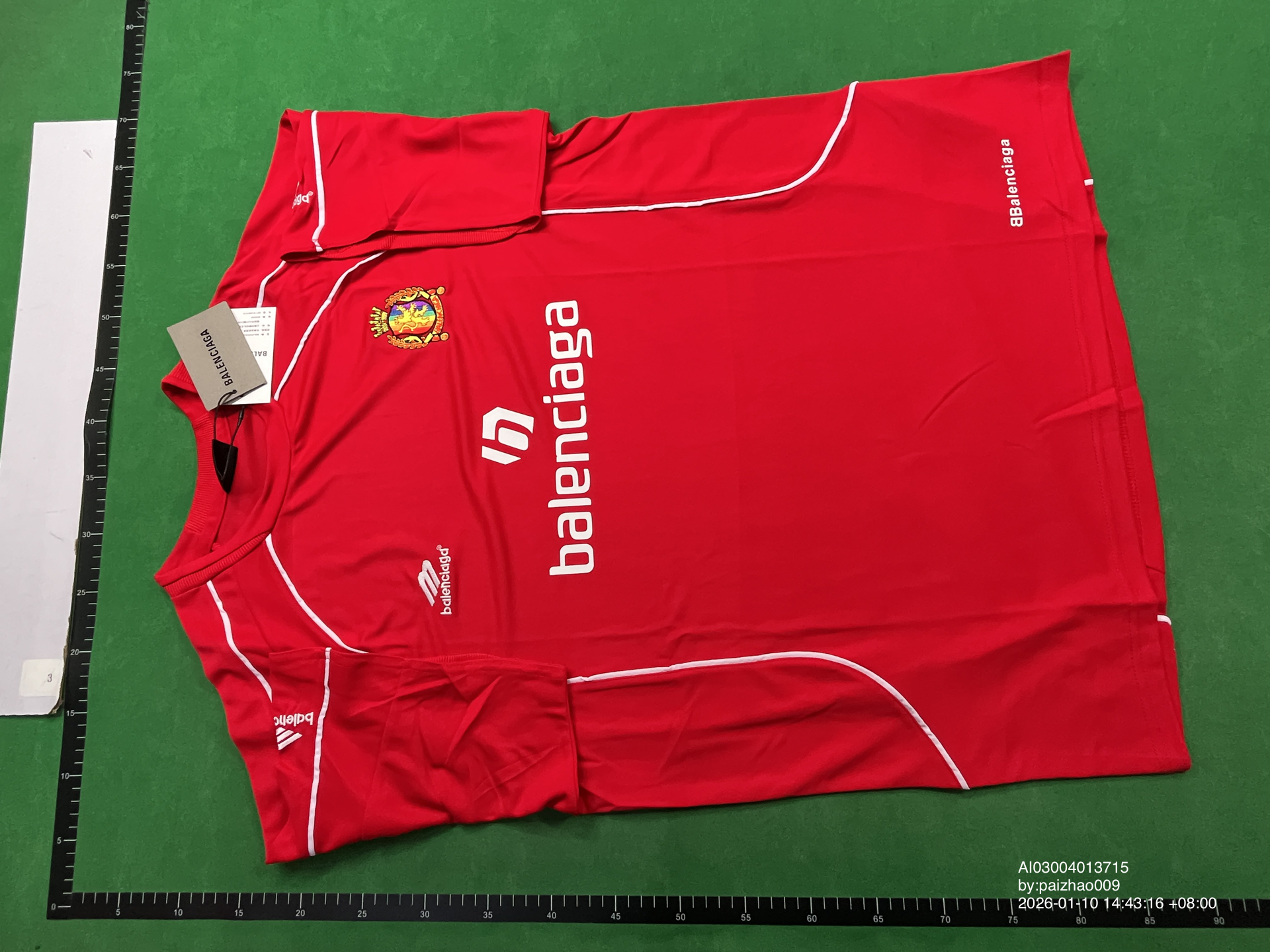 QC Photo - Balenciaga Football Jersey Red