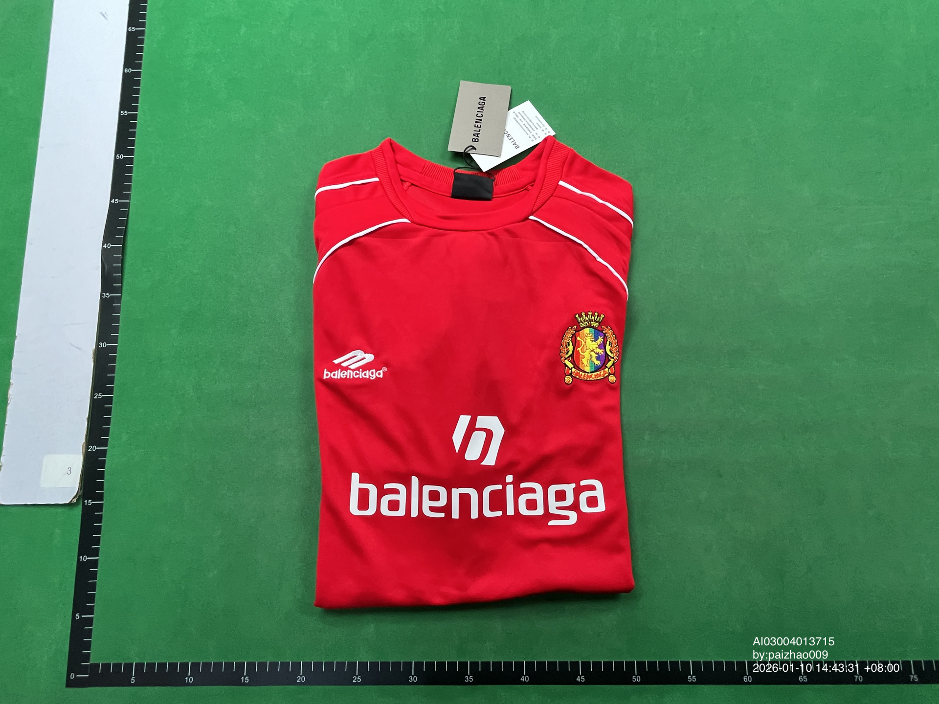 QC Photo - Balenciaga Football Jersey Red