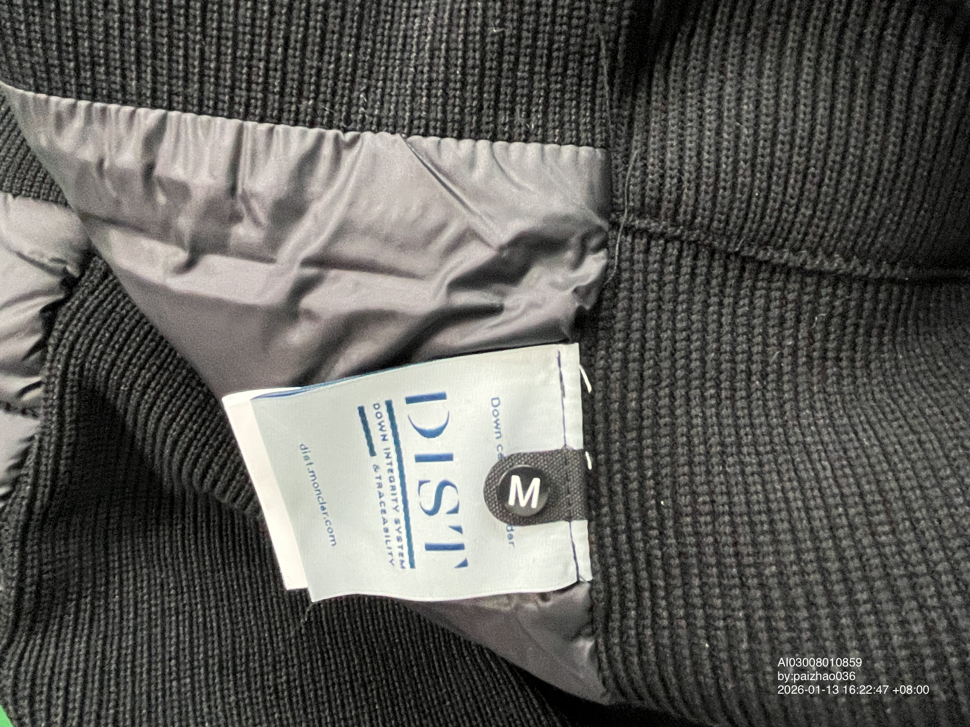 QC Photo - Knitted patchwork down jacket