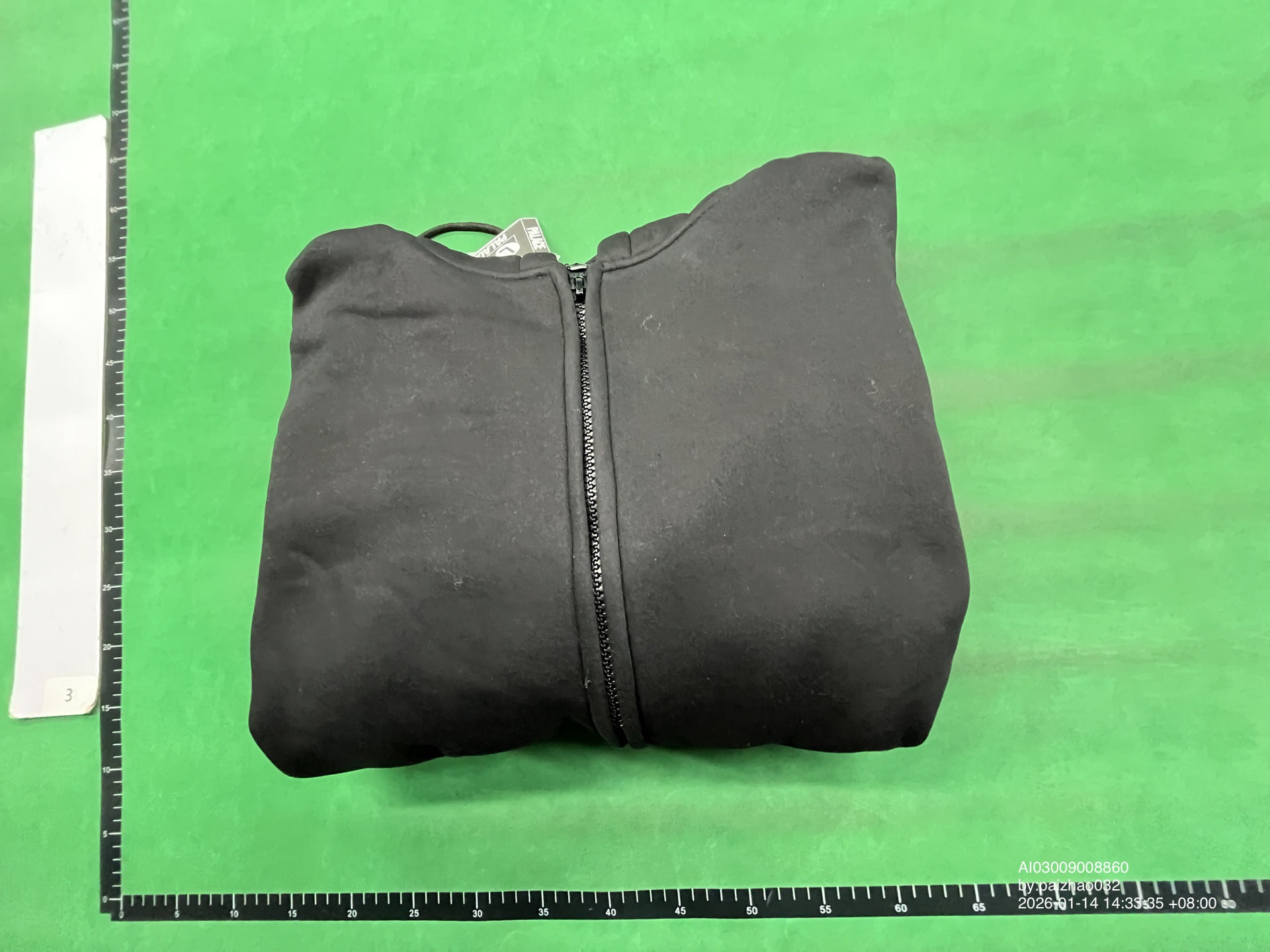 QC Photo - Palace Facemask Zip-Up Hoodie Black