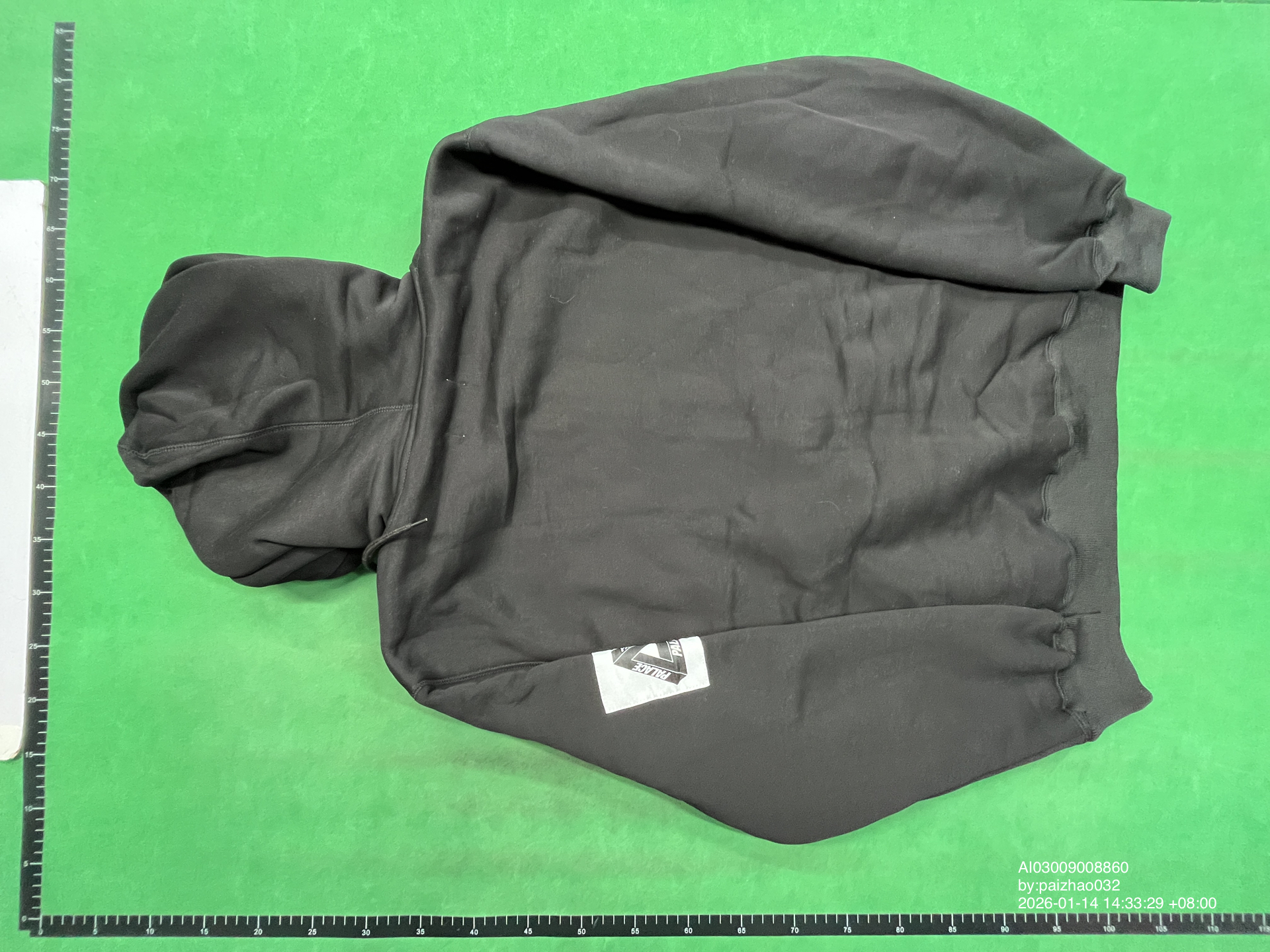 QC Photo - Palace Facemask Zip-Up Hoodie Black