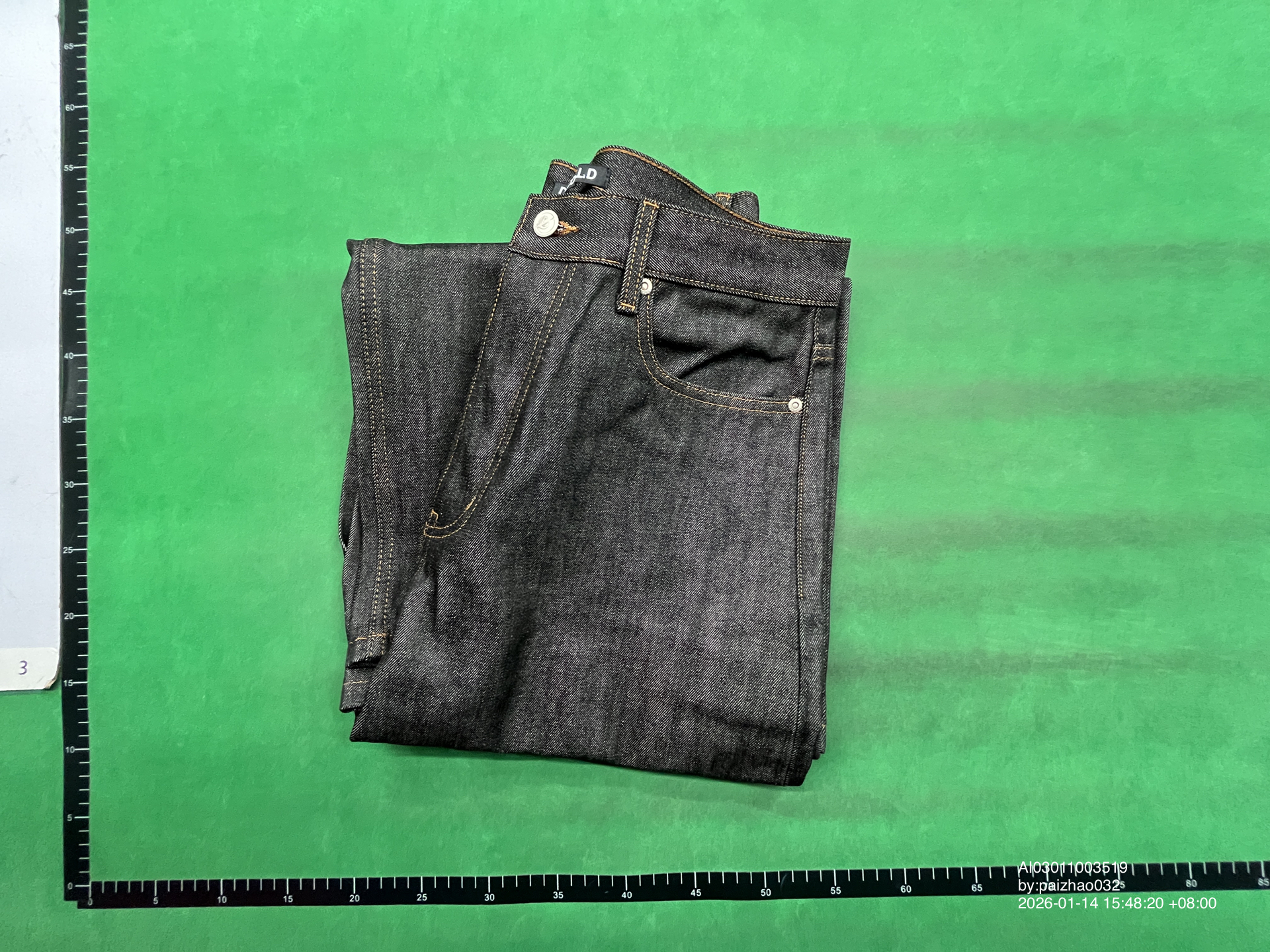 QC Photo - Discont'd Raw Denim Jeans