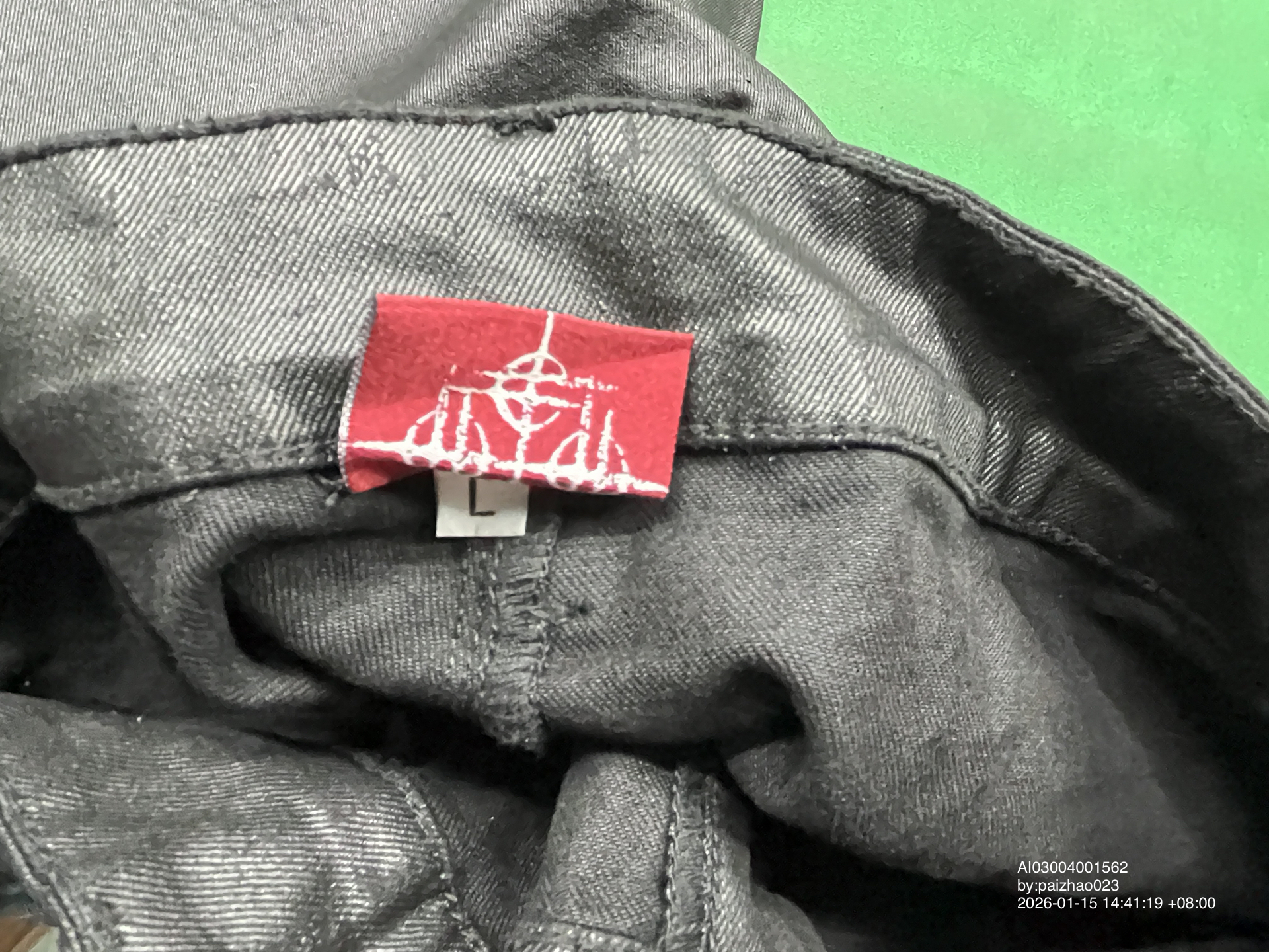 QC Photo - DETW 14oz Waxed Flared Leather Pants