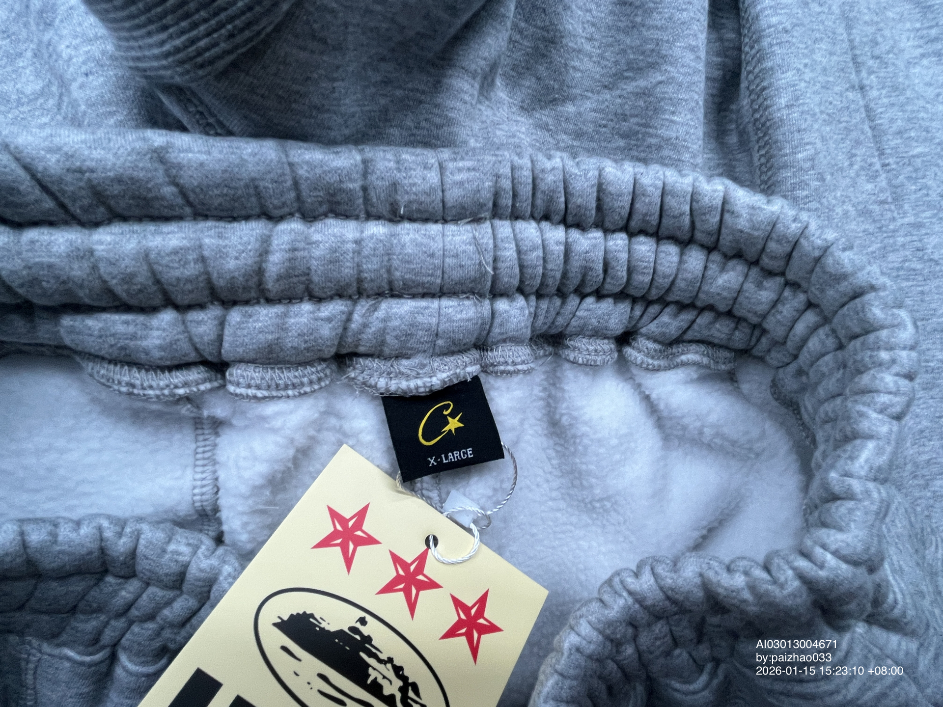 QC Photo - Grey zipper sweatshirt