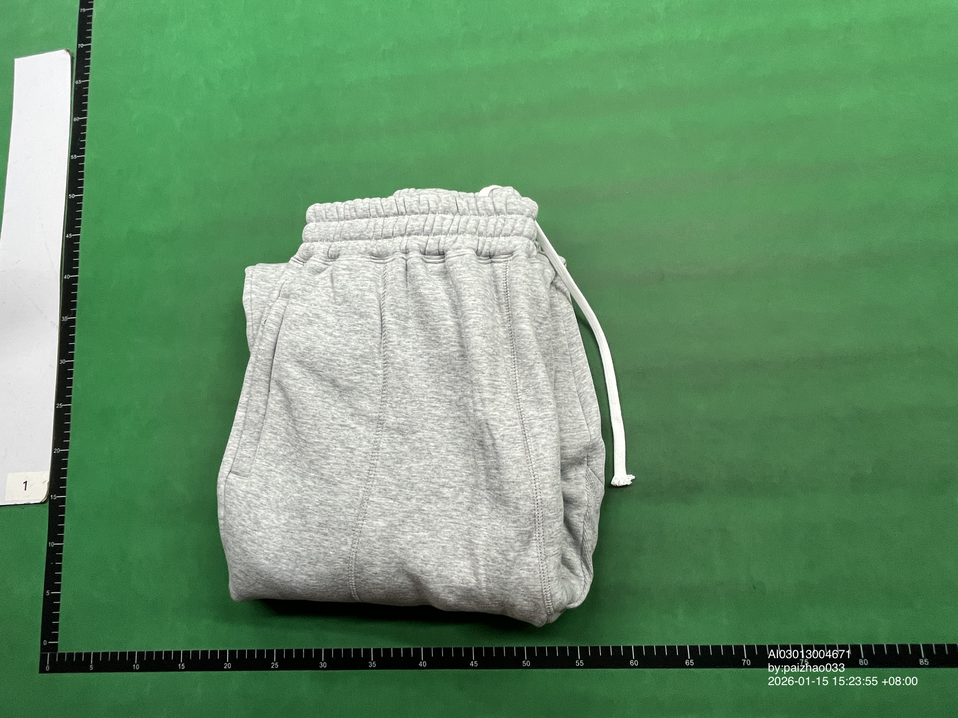 QC Photo - Grey zipper sweatshirt