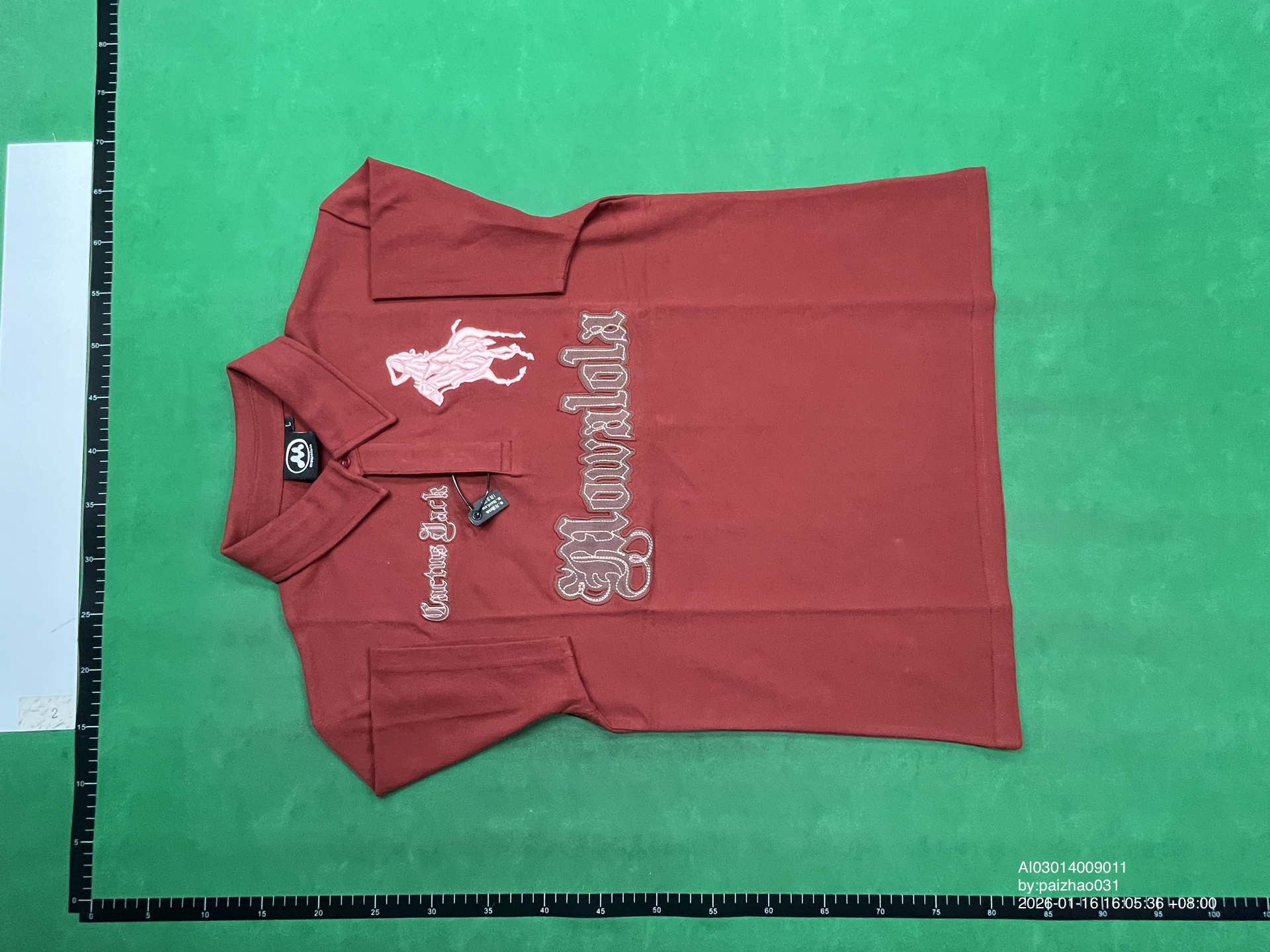 QC Photo - Mowalola x Cactus Jack Brown Polo