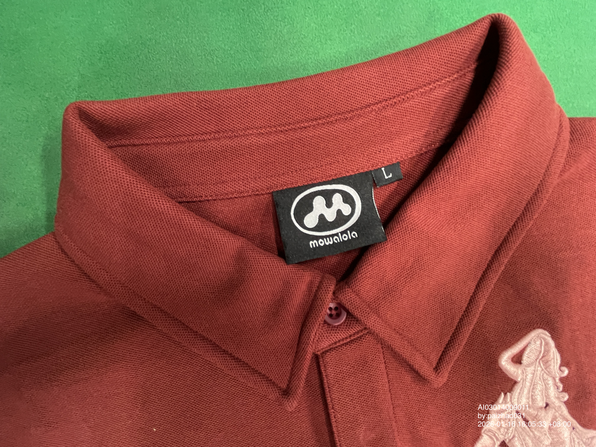 QC Photo - Mowalola x Cactus Jack Brown Polo