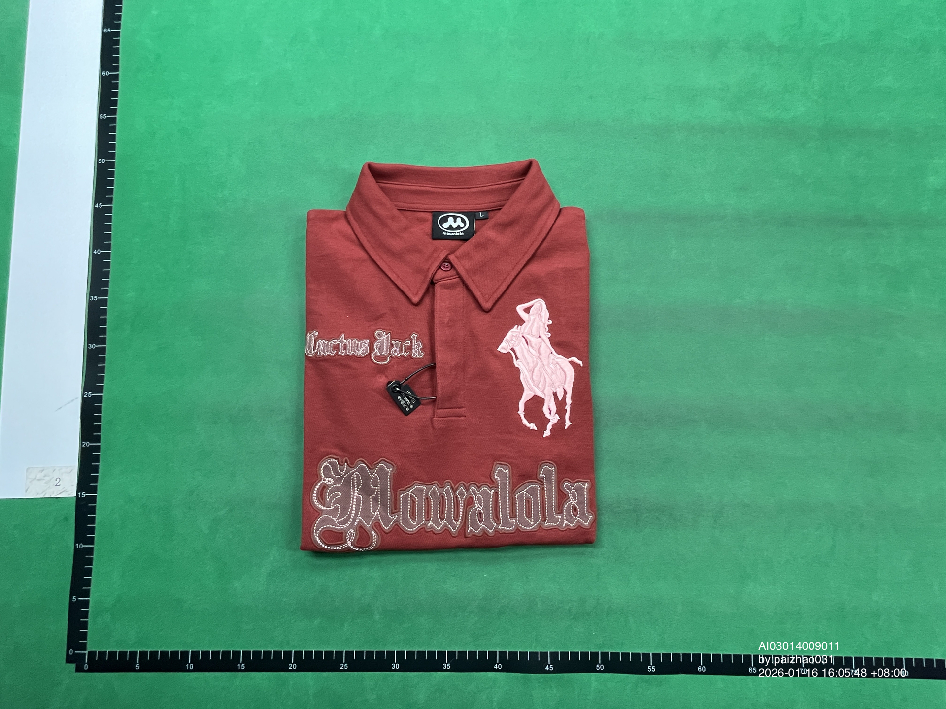 QC Photo - Mowalola x Cactus Jack Brown Polo
