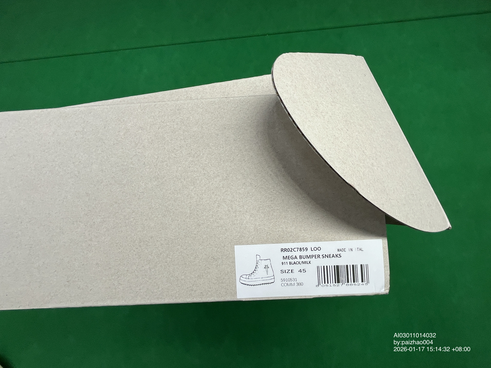 QC Photo - Rick Owens Mega Bumper Ramones