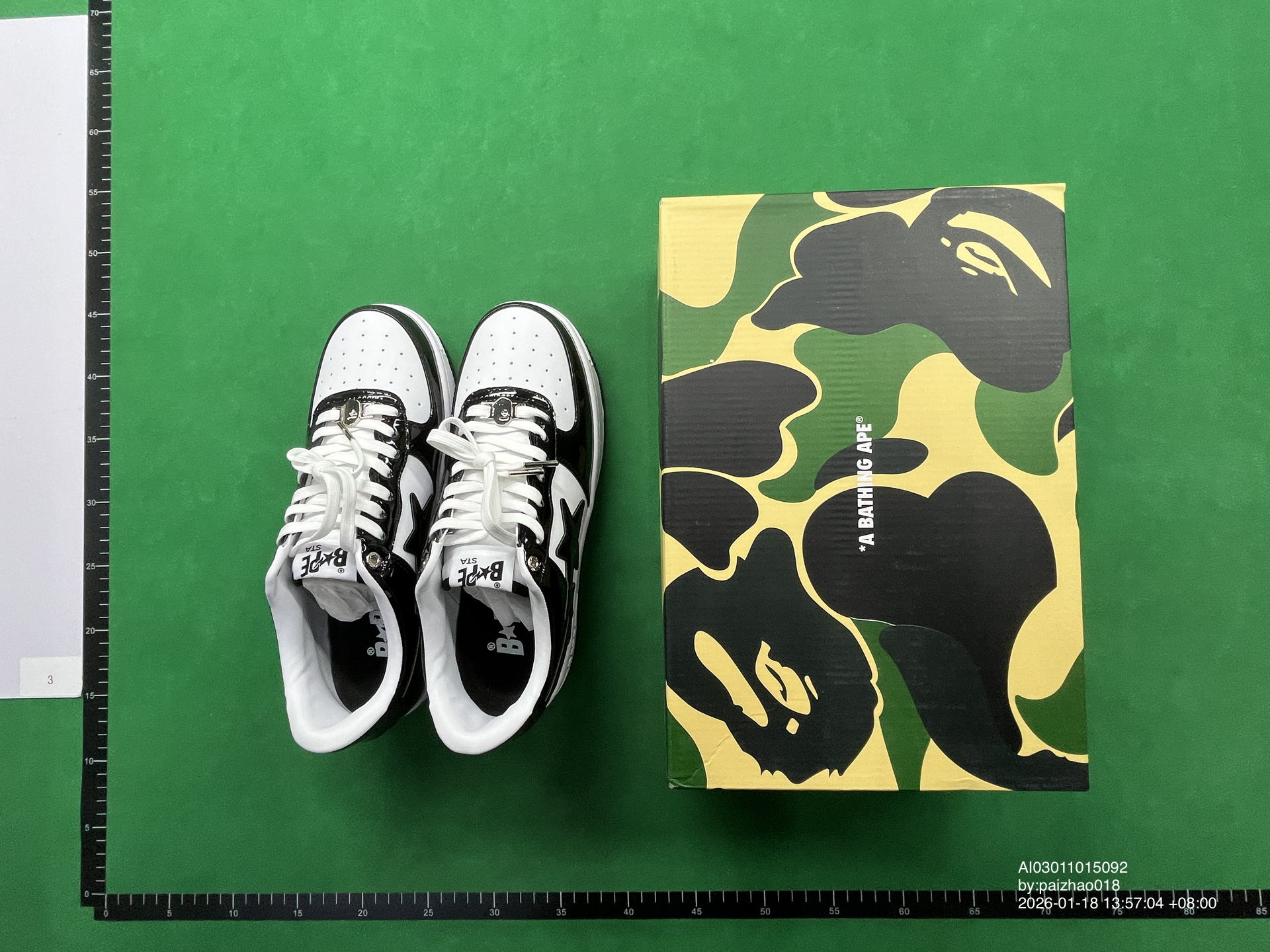 QC Photo - A Bathing Ape Bape Sta Low Grey Black