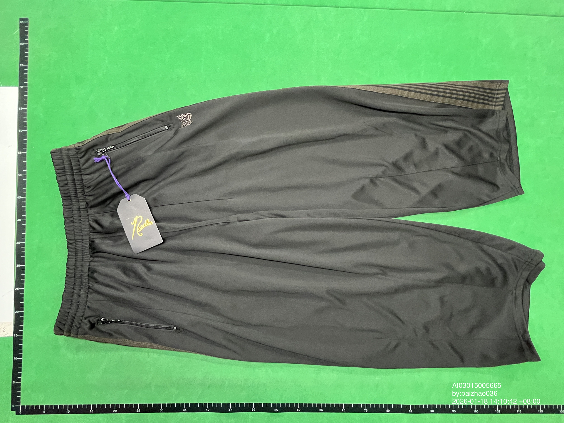 QC Photo - Butterfly embroidered wide-leg pants 1312