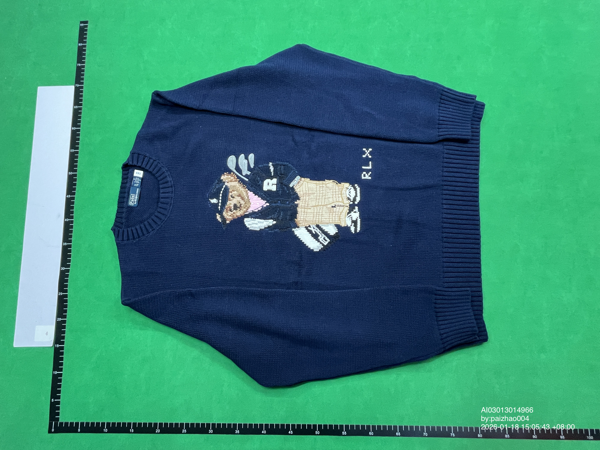 QC Photo - Polo Ralph Lauren Golf Bear Knit Sweater