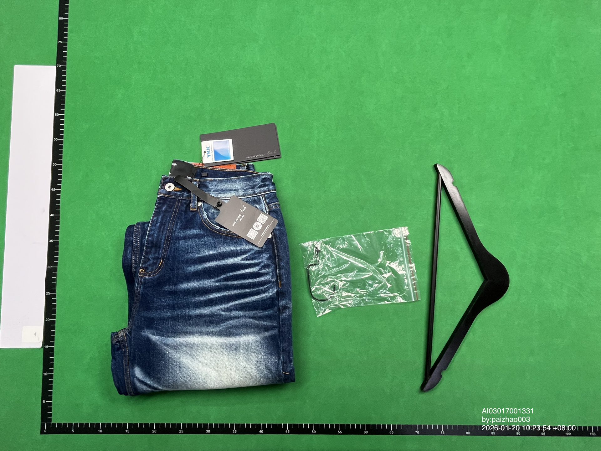 QC Photo - WANNA LAB Dark Blue Washed Jeans