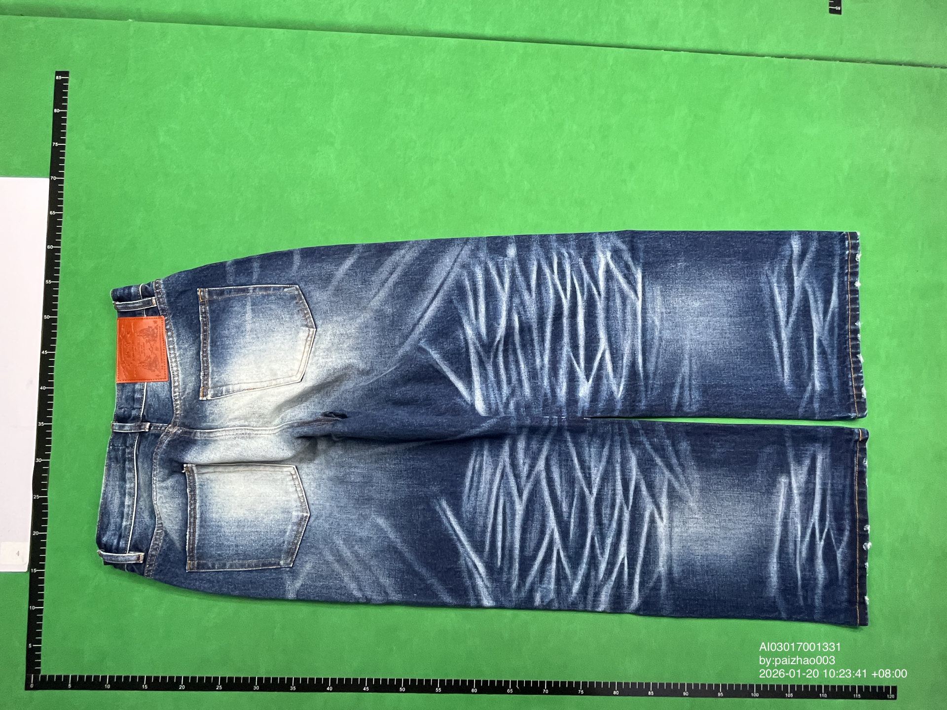 QC Photo - WANNA LAB Dark Blue Washed Jeans