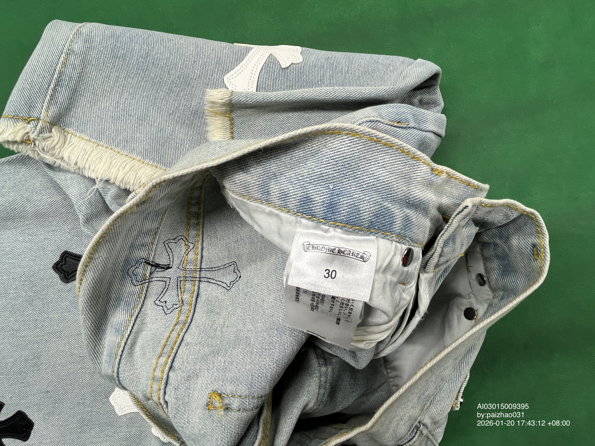 QC Photo - Chrome Hearts Jean Shorts (7 Variants)