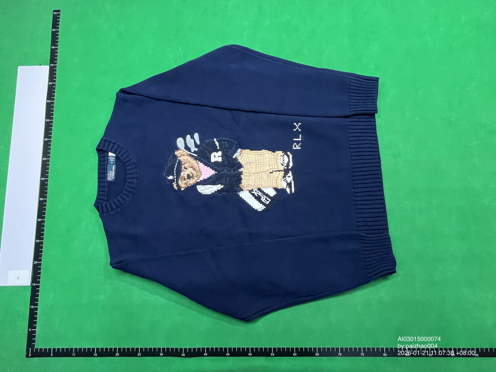 QC Photo - Polo Ralph Lauren Golf Bear Knit Sweater