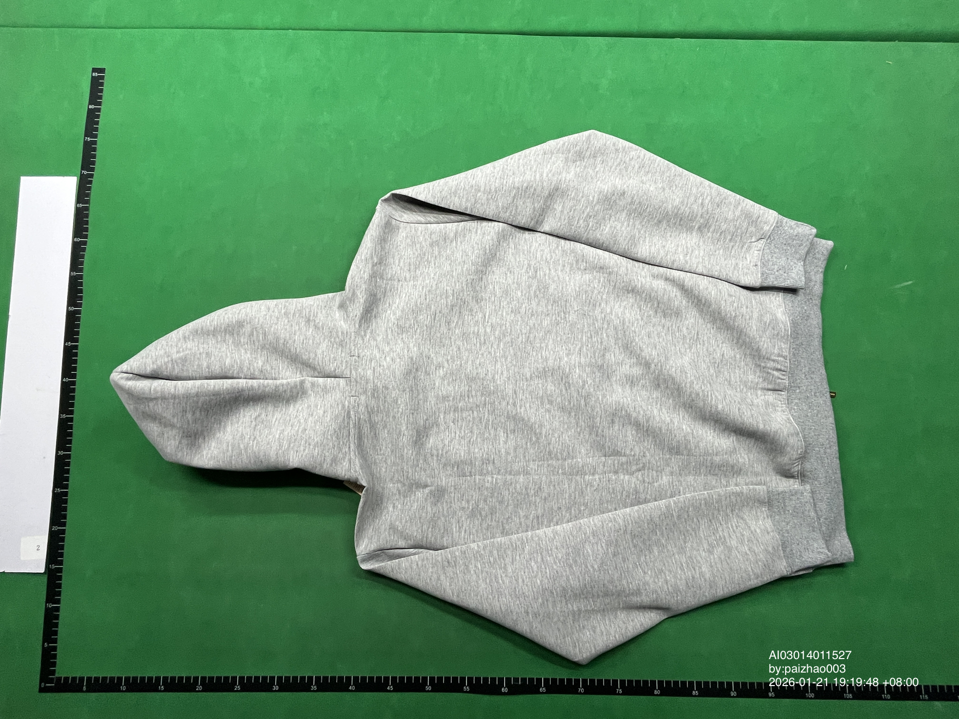 QC Photo - Miu Miu Boxy Fit Grey Zip-Up Hoodie