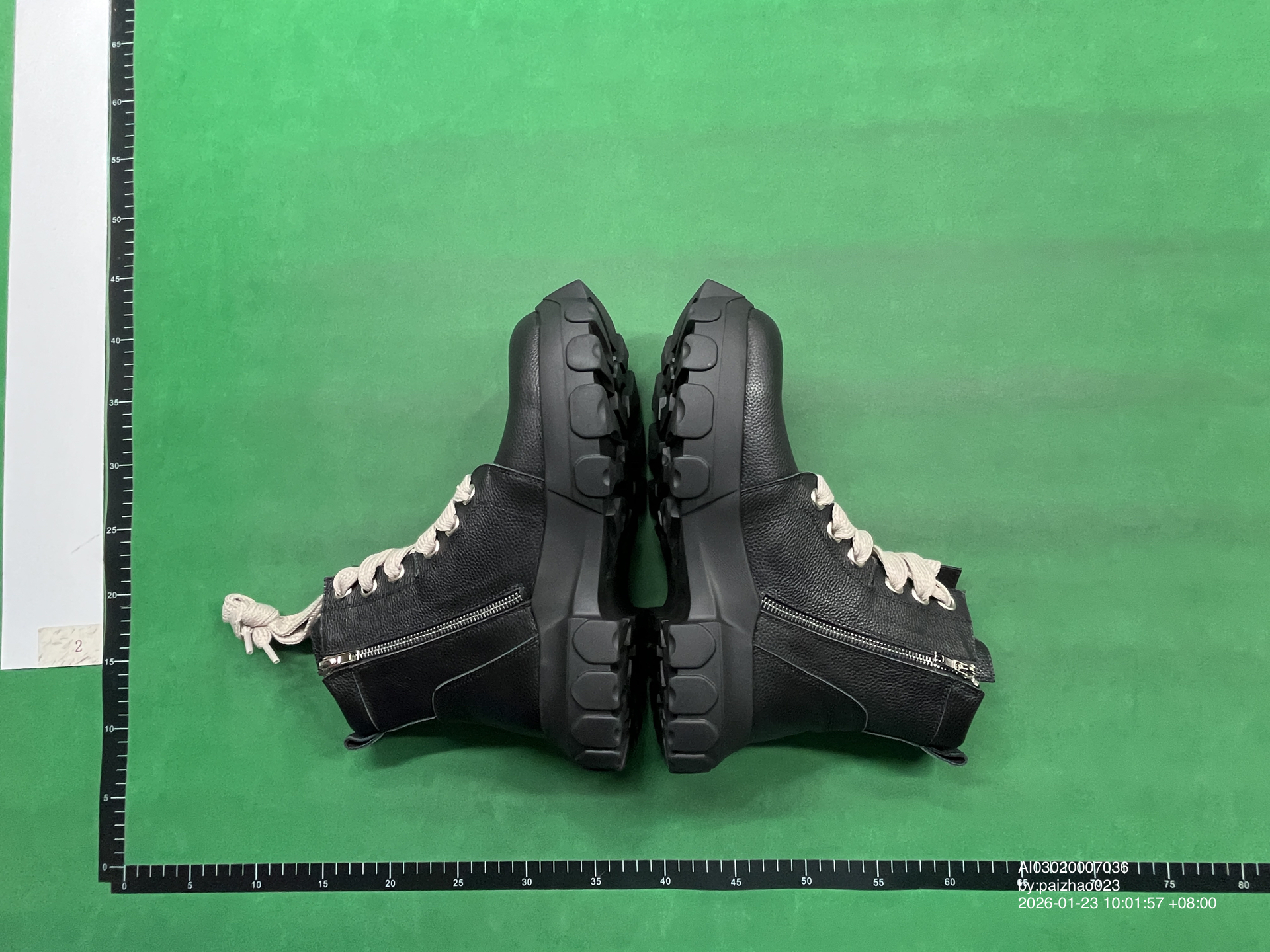QC Photo - Rick Owens Jumbo Lace Bozo Tractor Boots