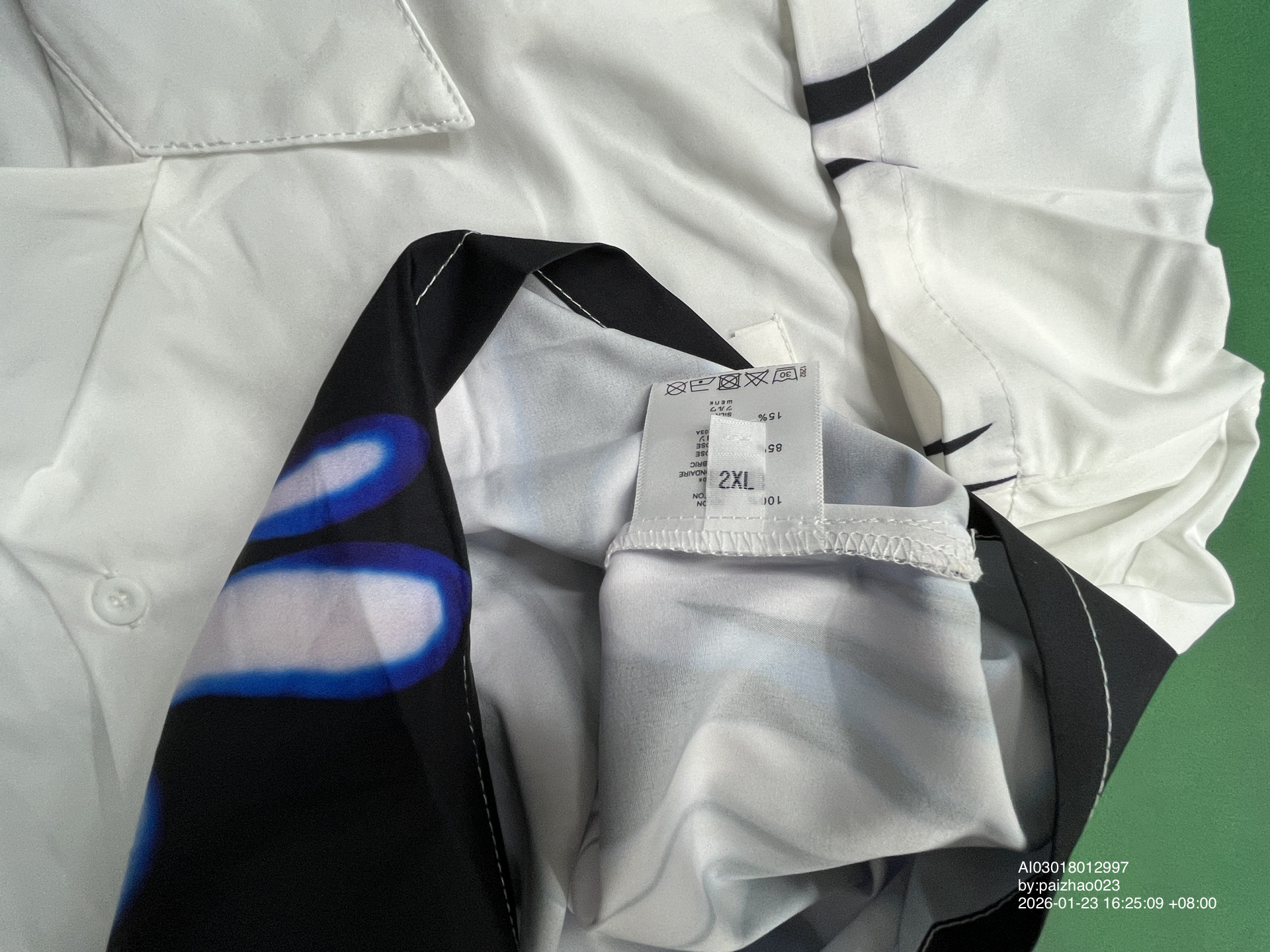 QC Photo - Prada Blue Flame Short Sleeved Shirt