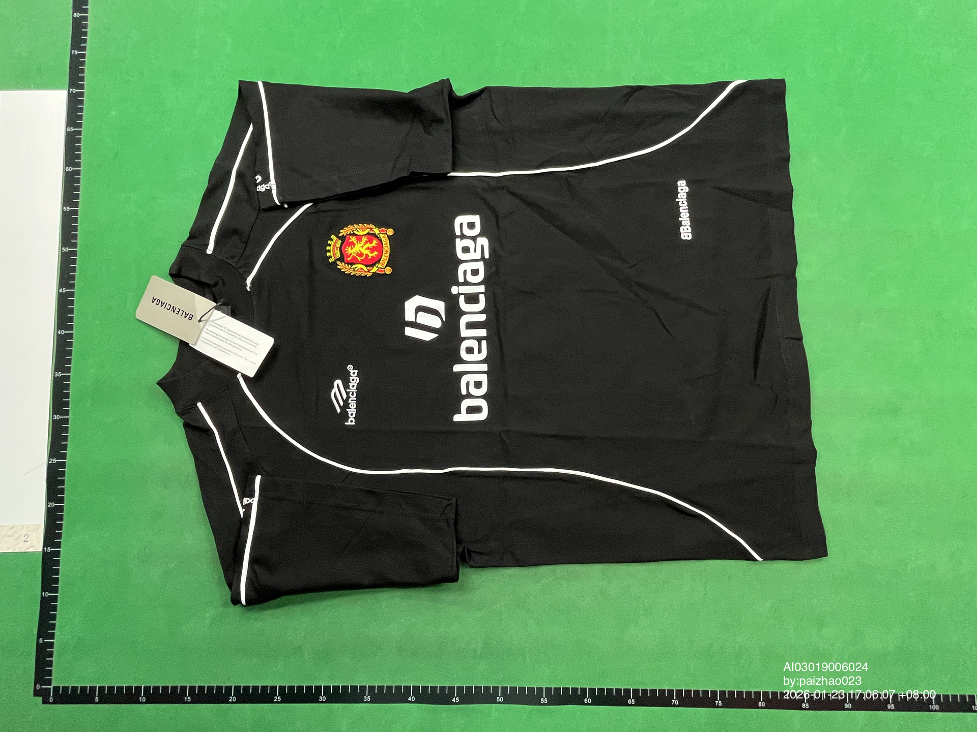 QC Photo - Balenciaga Football Jersey Neon Green