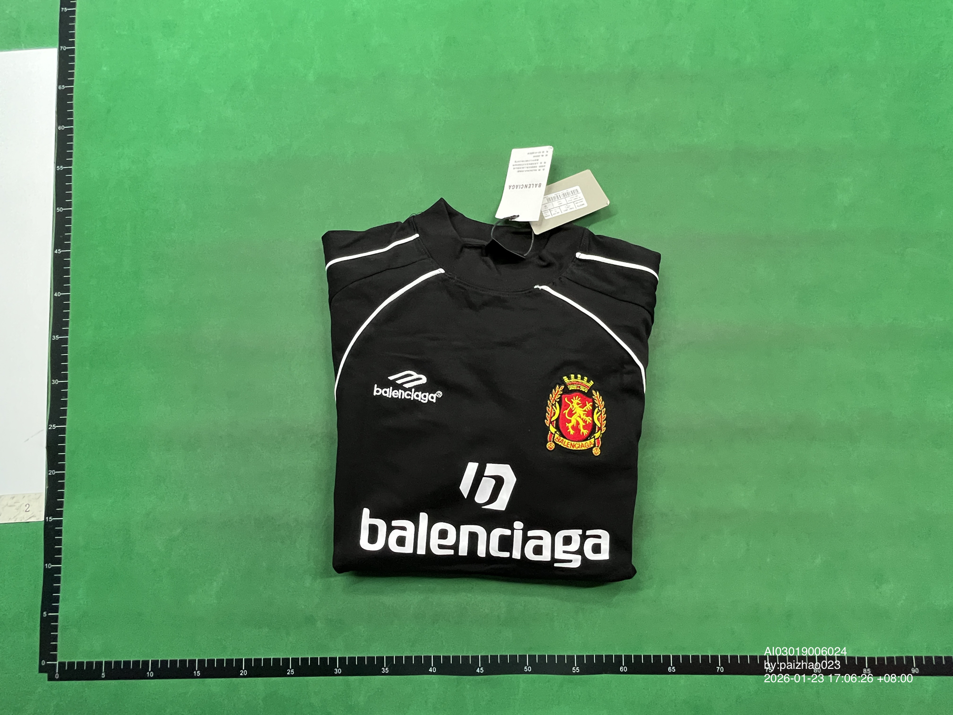 QC Photo - Balenciaga Football Jersey Neon Green