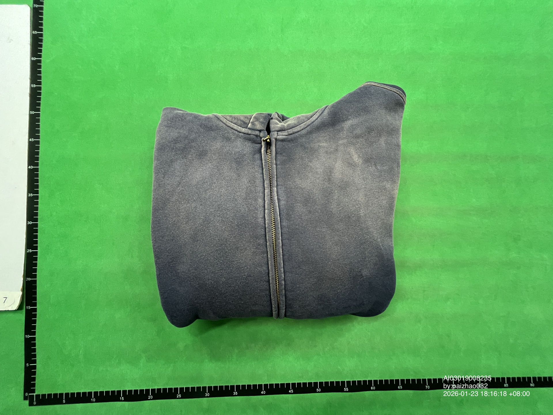 QC Photo - Unbranded Blank Washed Zip-Up Hoodies #2