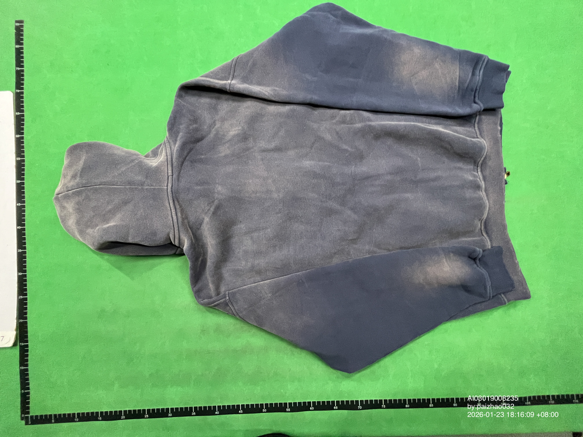 QC Photo - Unbranded Blank Washed Zip-Up Hoodies #2